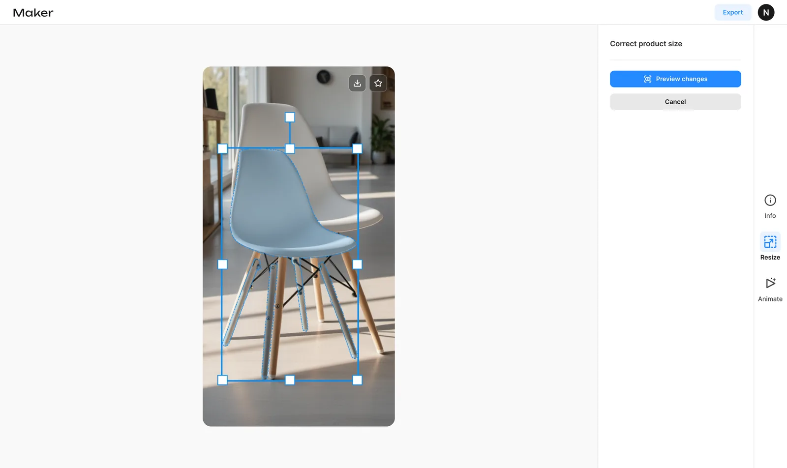 Maker product size edit flow