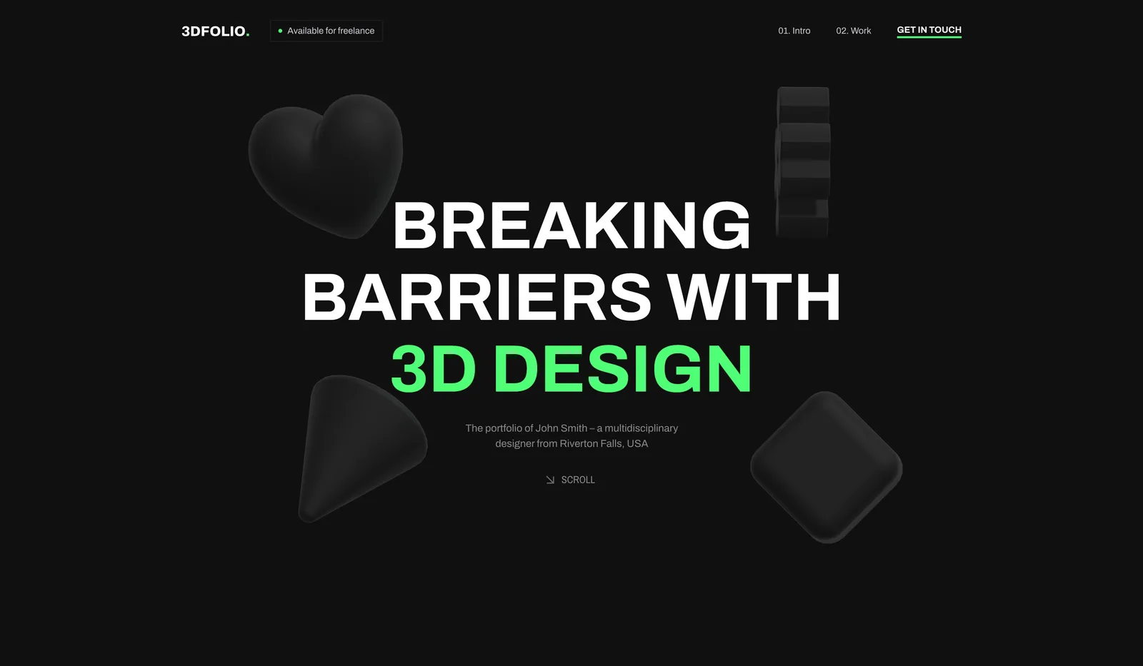 3DFolio 3D website
